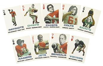 (CONTEMPORARY ART / EPHEMERA.) Celender, Don. ArtBall Playing Cards. Football Series.